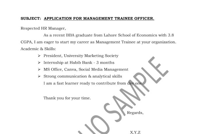 ats cover letter for spb, hbl, mto banking jobs